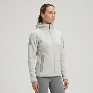 Arc'teryx Gray Covert Full-Zip Fleece Hoody - Small